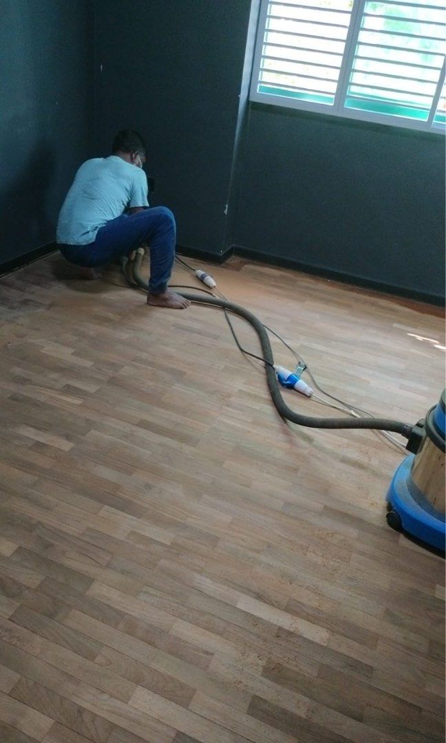 Parquet Floor Polishing, Staining and Varnishing Installation and Repair Service Singapore