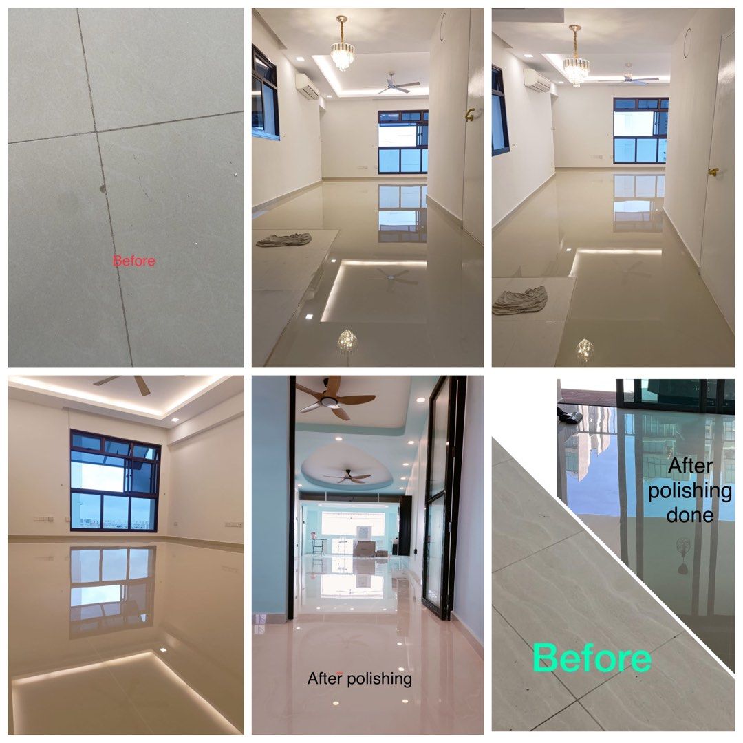 Homogeneous Tiles Polishing Cleaning Installation and Repair Service Singapore